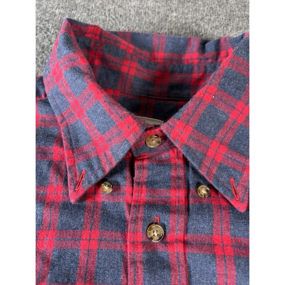 Mens Brooks Brothers 1818 Madison Soft Flannel Long Sleeve Button Up Shirt Med